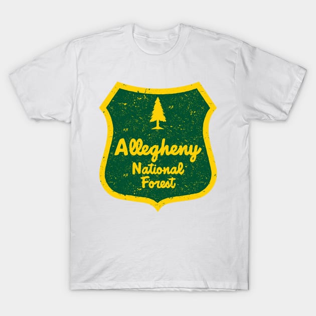 Allegheny National Forest shield T-Shirt by nylebuss